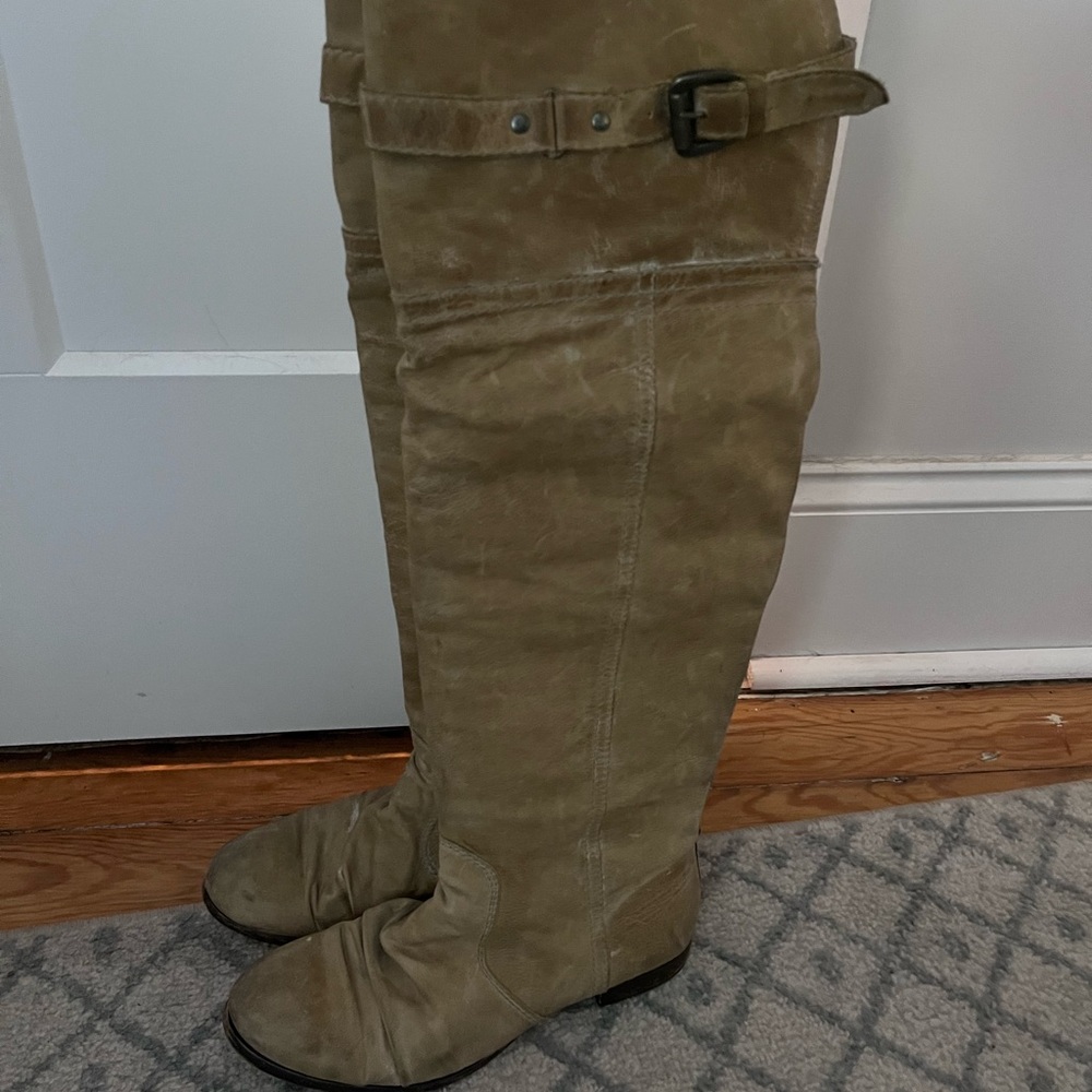 Steve Madden Rydem knee high leather boots